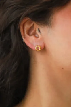 Fashion Gold Circle Earrings Earrings