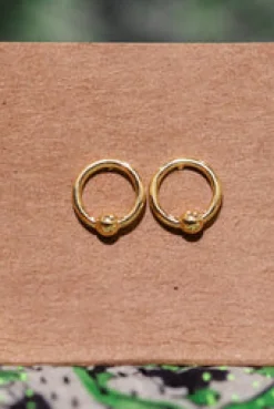 Hot Gold Circle Studs Studs And Hoops|Earrings