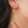 Online Gold Clam & Star Earrings Earrings