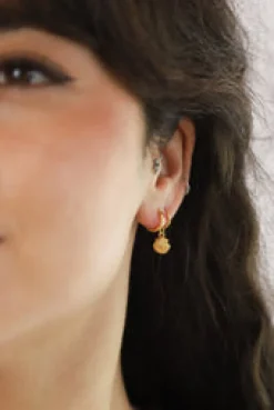New Gold Clam Shell Earrings Earrings