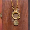 Online Gold Crescent Stars Pendant Necklaces And Pendants