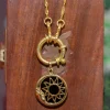 Fashion Gold Dark Sun Moon Pendant Necklaces And Pendants
