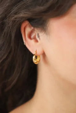 New Gold Dian Hoops Earrings
