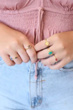 Sale Gold Emerald Asher Ring Rings