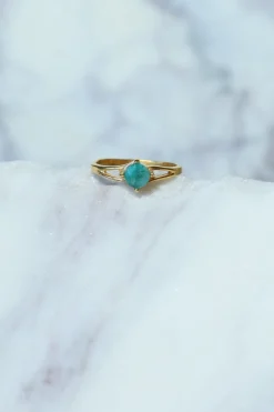 Hot Gold Emerald Ivy Gemstone Ring Rings