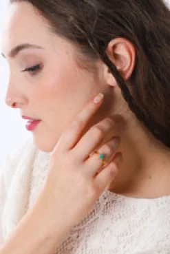 Hot Gold Emerald Ivy Gemstone Ring Rings