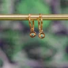Hot Gold Eye Charm Hoops Studs And Hoops|Earrings