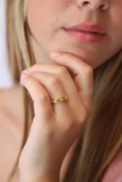 Fashion Gold Filigree Band Rings