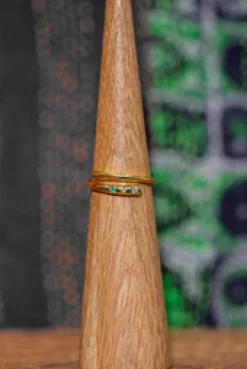 Fashion Gold Green Wrap Ring Rings