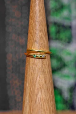 Fashion Gold Green Wrap Ring Rings