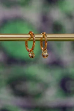 Best Gold Heart Charm Hoops Studs And Hoops|Earrings