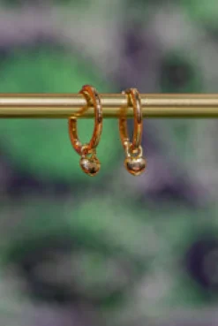 Best Gold Heart Charm Hoops Studs And Hoops|Earrings
