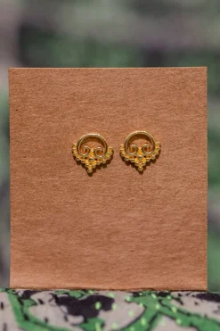 Sale Gold Ikat Point Studs Studs And Hoops|Earrings