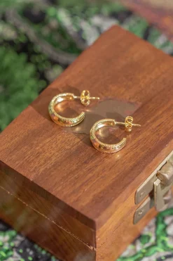 Online Gold Jila Stud Hoops Studs And Hoops|Earrings