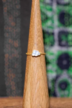 Fashion Gold Mother of Pearl Cloud Ring Rings