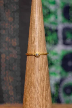 Sale Gold Pink Flower Ring Rings