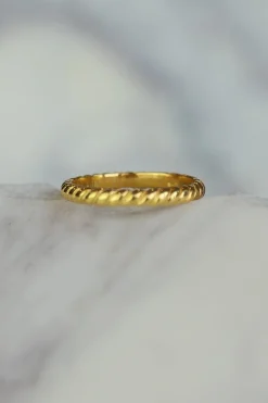 Fashion Gold Rope Band Rings