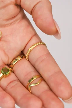Fashion Gold Rope Band Rings