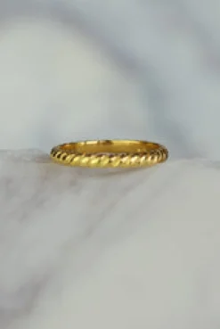Fashion Gold Rope Band Rings