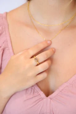 New Gold Smoky Quartz Agatha Claw Set Ring Rings