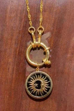 Outlet Gold Sun Flame Pendant Necklaces And Pendants