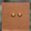 New Gold Sunflower Studs Studs And Hoops|Earrings