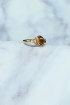 Outlet Gold Tigers Eye Cardi Ring Rings