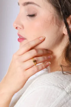 Outlet Gold Tigers Eye Cardi Ring Rings