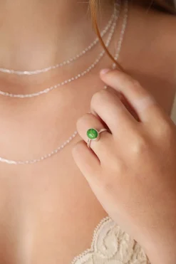Hot Green Copper Turquoise Ada Ring Rings