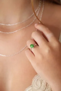 Hot Green Copper Turquoise Ada Ring Rings