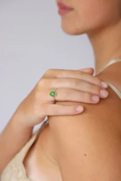 Hot Green Copper Turquoise Ada Ring Rings