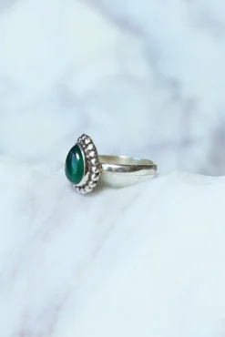 Online Green Onyx Mona Tear & Dot Ring Rings