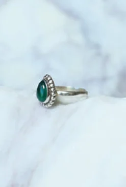 Online Green Onyx Mona Tear & Dot Ring Rings