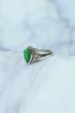 Online Green Turquoise Yasmin Marquise Ring Rings