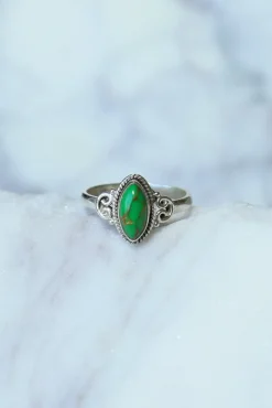 Online Green Turquoise Yasmin Marquise Ring Rings