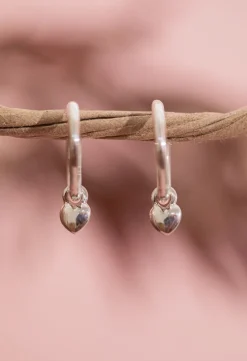 Online Heart Charm Drops Studs And Hoops|Earrings