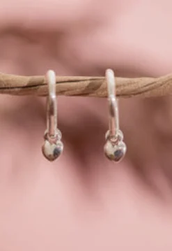 Online Heart Charm Drops Studs And Hoops|Earrings