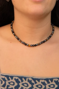 Sale Hematite and Black Onyx Beaded Necklace Fashion Jewellery|Necklaces And Pendants