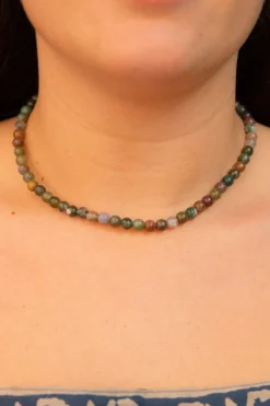 Clearance Indian Agate Beaded Necklace Fashion Jewellery|Necklaces And Pendants