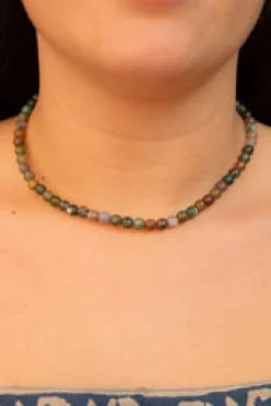 Clearance Indian Agate Beaded Necklace Fashion Jewellery|Necklaces And Pendants