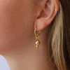 Discount Jali Gold Hoops Studs And Hoops|Earrings