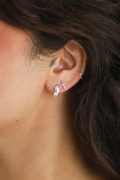 Online Jianna Silver Hoops Earrings