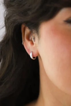 Online Jianna Silver Hoops Earrings