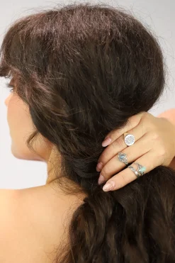 Hot Labradorite Betty Oval Ornate Ring Rings