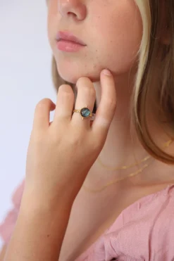 New Labradorite Yuet Ring Rings