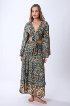 Online Long Sunday Monday Wrap Skirt Skirts
