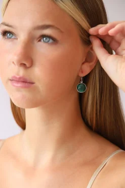 Best Malachite Round Faceted Drops Earrings
