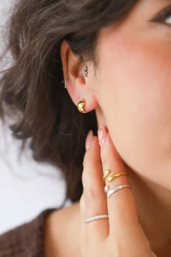 Best Monti Gold Huggies Studs And Hoops|Earrings