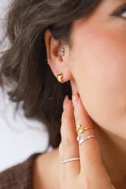 Best Monti Gold Huggies Studs And Hoops|Earrings