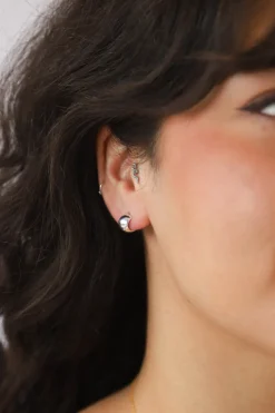 Best Monti Silver Huggies Studs And Hoops|Earrings